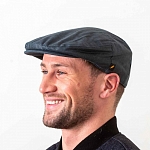 Картинка Темно-синяя гладкая кепка Hatman of Ireland из вощеного хлопка