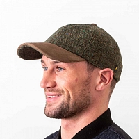 Картинка Тёмно-зелёная бейсболка Hatman of Ireland соль и перец