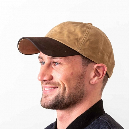 Бежевая бейсболка Hatman of Ireland Wax Baseball Cap