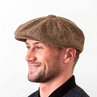 Картинка Светло-коричневая восьмиклинка Hatman of Ireland в ёлочку