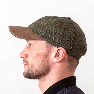 3Картинка Тёмно-зелёная бейсболка Hatman of Ireland соль и перец