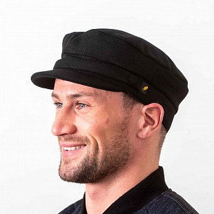 2Картинка Чёрная кепка шкипер Hatman of Ireland