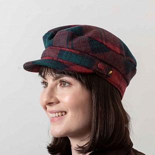 2Картинка Чёрно-красная кепка шкипер Hatman of Ireland