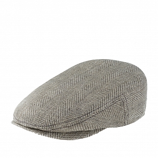 2Картинка Прямая кепка Lierys Kent Herringbone Linen Light-Brow