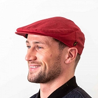 Картинка Красная гладкая кепка Hatman of Ireland из вощеного хлопка