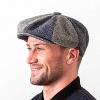 Картинка Серо-голубая восьмиклинка Hatman of Ireland в ёлочку