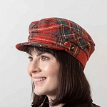 Картинка Красная кепка шкипер Hatman of Ireland Antique Royal Stewart